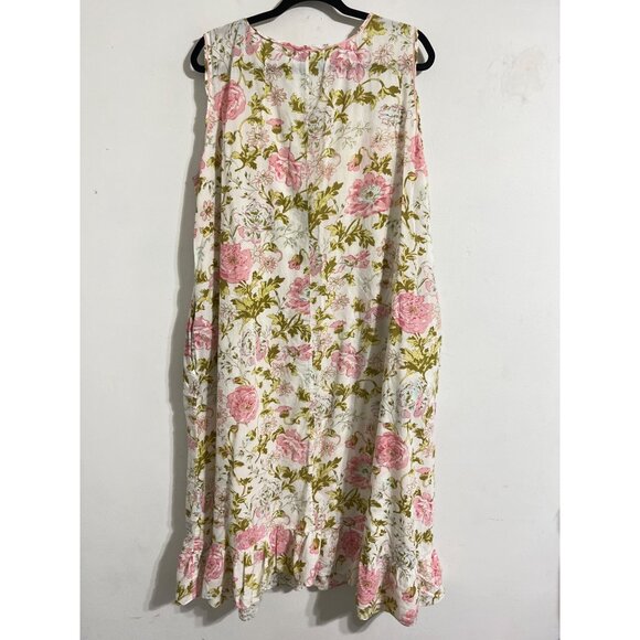 Ella Simone Cotton Floral Knit Nightgown Size 1X - Picture 10 of 10